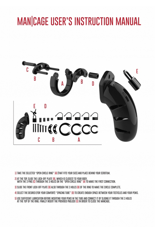 Мужской пояс верности Cock Cage  Model 09 Chastity 5.5"