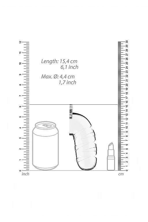 Мужской пояс верности Cock Cage Model 17 Chastity 5.5"
