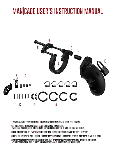 Мужской пояс верности Silicone Cock Cage Model 20 - Chastity - 3.5"