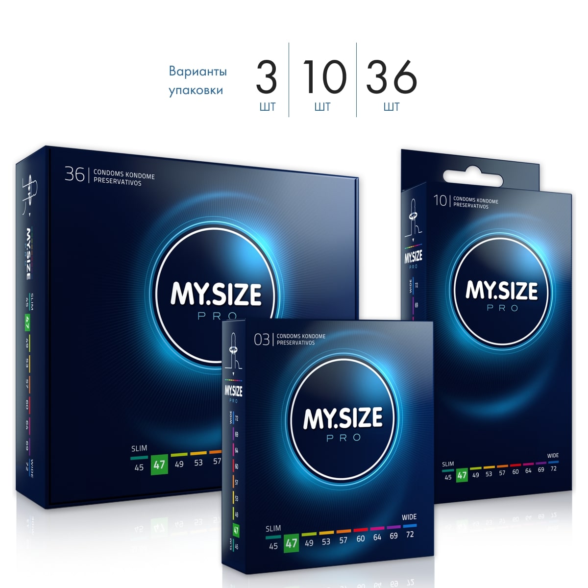 Презервативы My.Size №10 ширина 47 мм