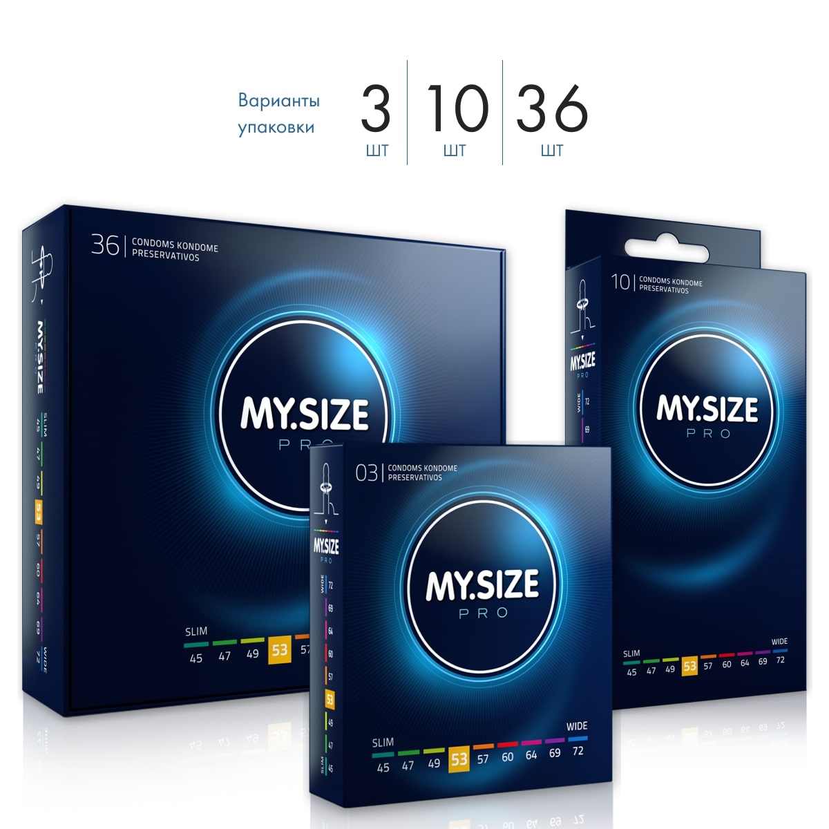 Презервативы My.Size №3 ширина 53 мм