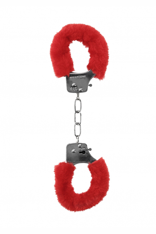 Металлические наручники с меховой обивкой Pleasure Handcuffs Furry