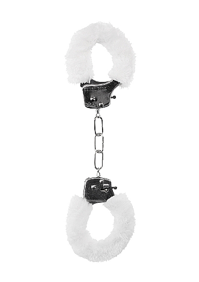 Металлические наручники с меховой обивкой Pleasure Handcuffs Furry