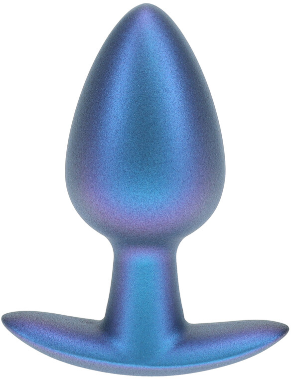 Анальная пробка из силикона M - Metallic Bl