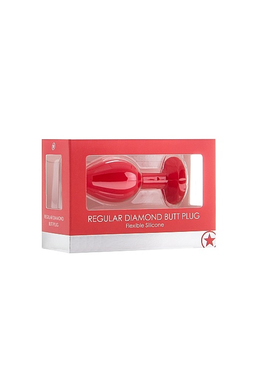 Анальная пробка с кристаллом Diamond Butt Plug (Medium)