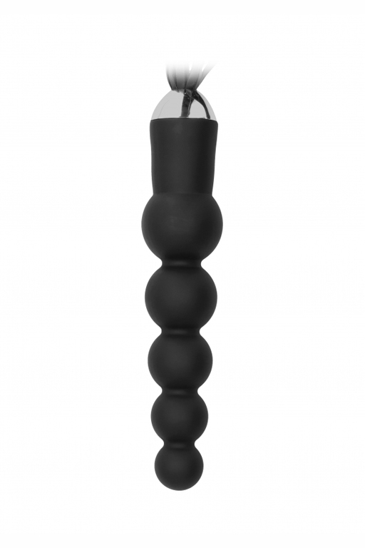 Анальная елочка с плеткой  Whip with Curved Silicone Dildo