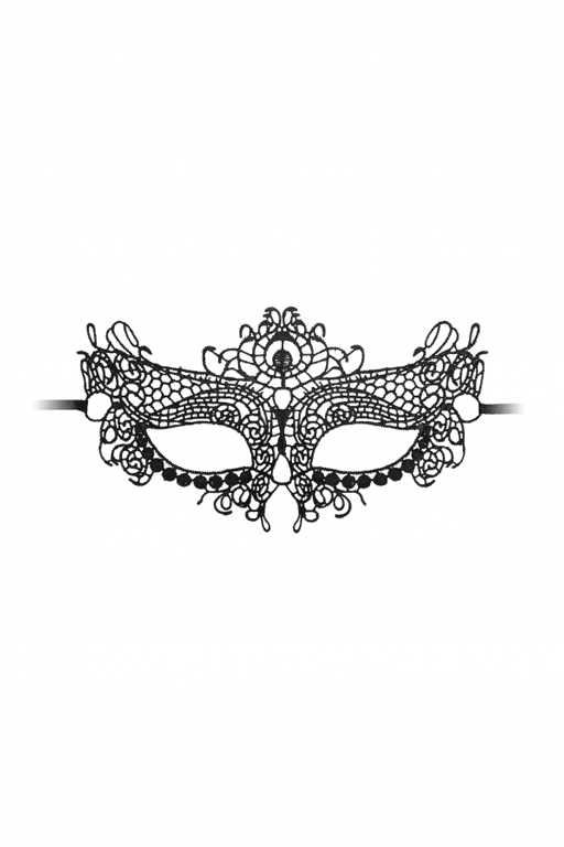 Кружевная маска ручной работы на глаза Queen Black Lace Mask
