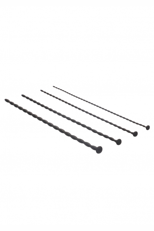 Набор из четырех стимуляторов уретры (струн) Spiral Screw Plug Set
