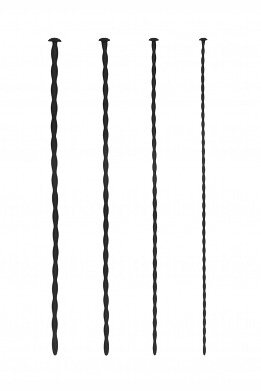 Набор из четырех стимуляторов уретры (струн) Spiral Screw Plug Set