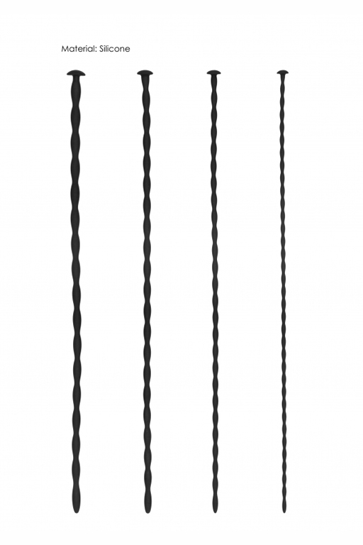 Набор из четырех стимуляторов уретры (струн) Spiral Screw Plug Set