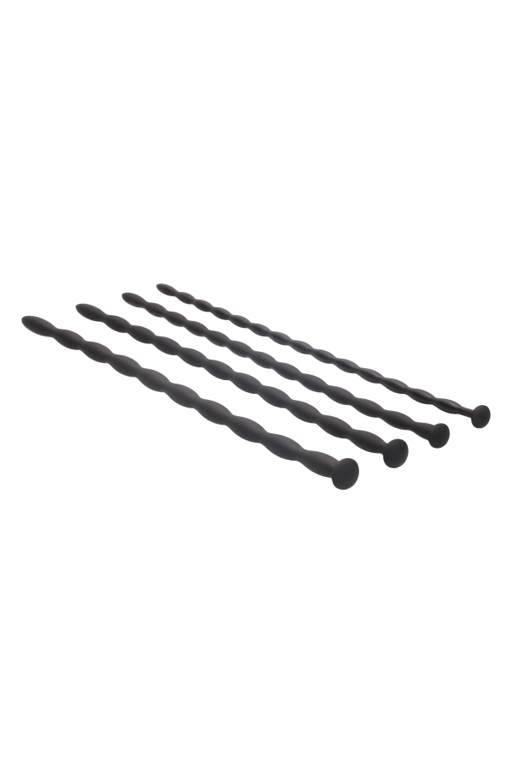 Набор из четырех стимуляторов уретры (струн) Silicone Spiral Screw Plug Set - Advanced