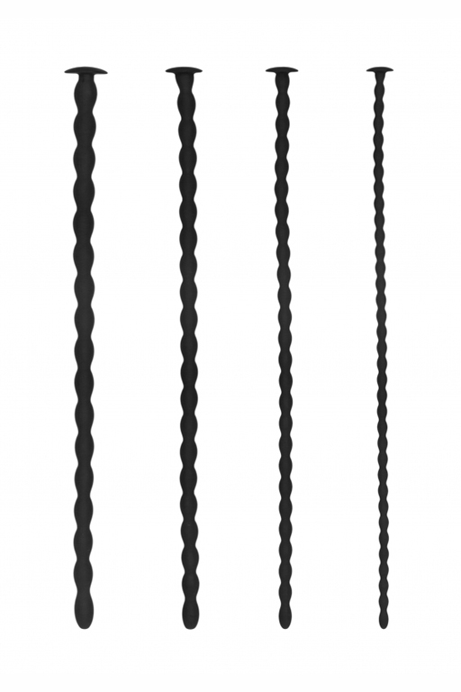 Набор из четырех стимуляторов уретры (струн) Silicone Spiral Screw Plug Set - Advanced