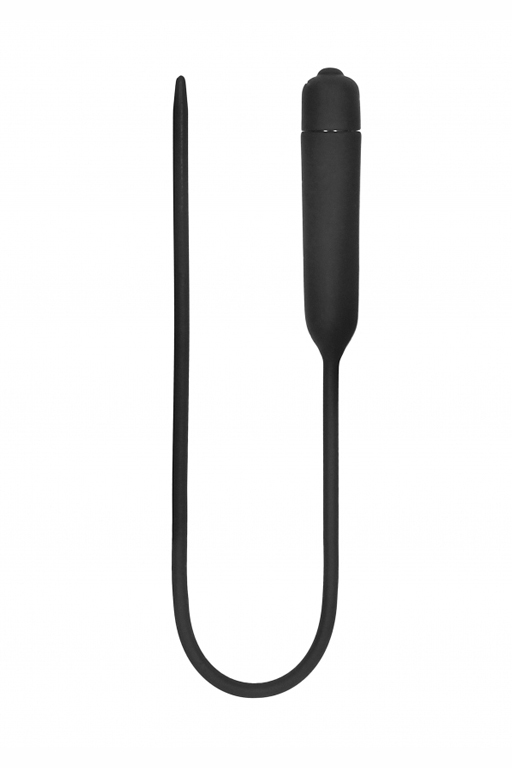 Стимулятор уретры с вибрацией Silcone Vibrating Bullet Plug Extra Long