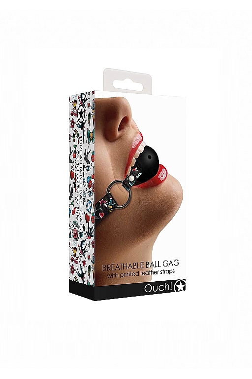 Кляп Breatheable Ball Gag Old School Tattoo Style