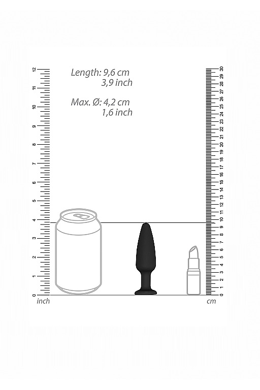 Анальная пробка Cone-Shaped Diamond Butt Plug