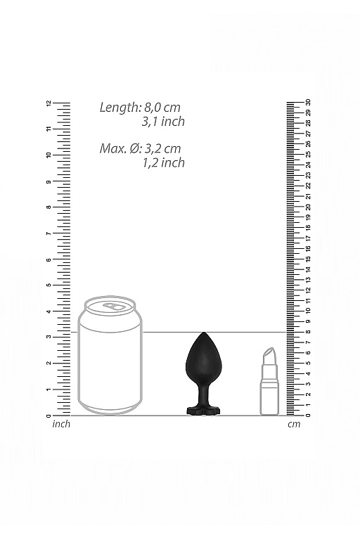 Анальная пробка с кристаллом Diamond Butt Plug