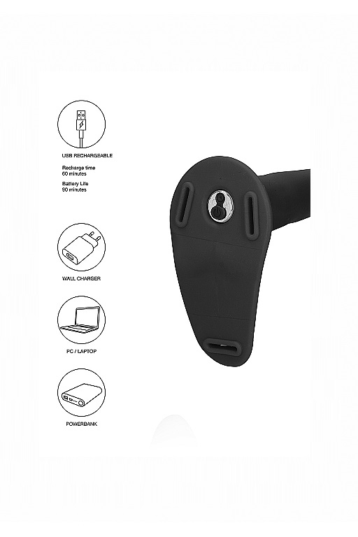 Страпон Adjustable с вибрацией