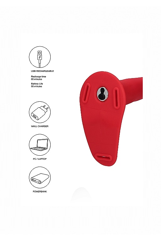 Двойной страпон Adjustable с вибрацией
