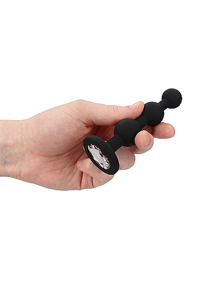 Анальная елочка Beaded Diamond Butt Plug