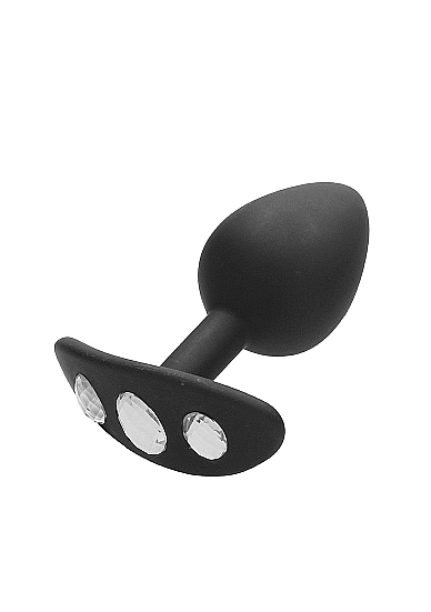 Анальная пробка для ношения с кристаллом Diamond Butt Plug With Handle