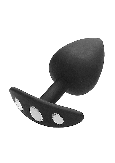 Анальная пробка для ношения с кристаллом  Diamond Butt Plug With Handle