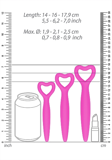 Набор вагинальных расширителей с вибропулей Silicone Vaginal Dilator Set