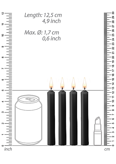 Набор восковых BDSM-свечей Teasing Wax Candles