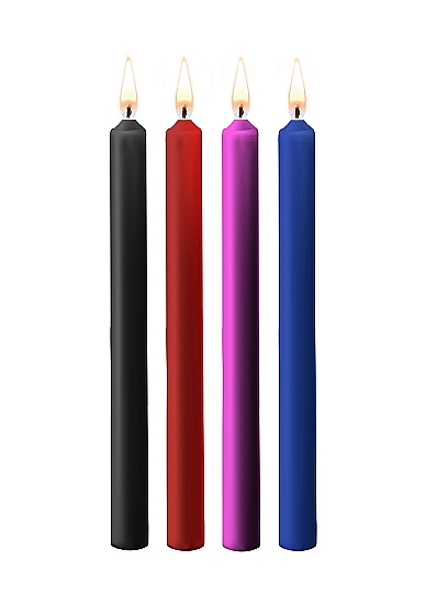 Набор разноцветных восковых BDSM-свечей Teasing Wax Candles Large