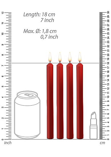 Набор восковых BDSM-свечей Teasing Wax Candles Large