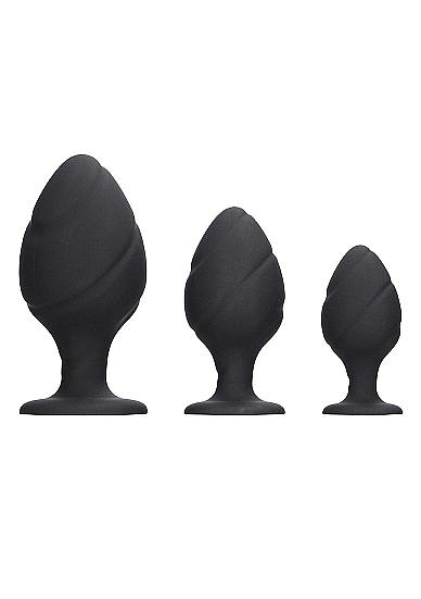 Набор анальных пробок Swirled Butt Plug Set