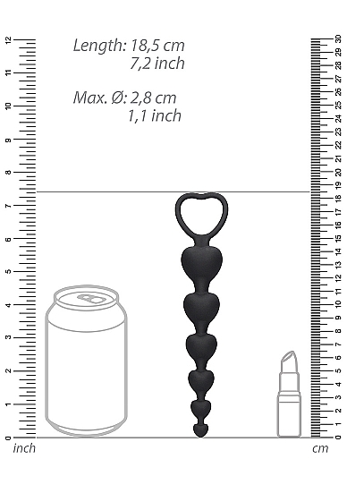 Анальная елочка Anal Heart Beads