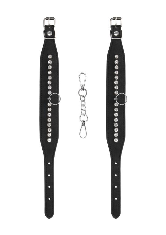 Бондаж на ноги Diamond Studded Ankle Cuffs