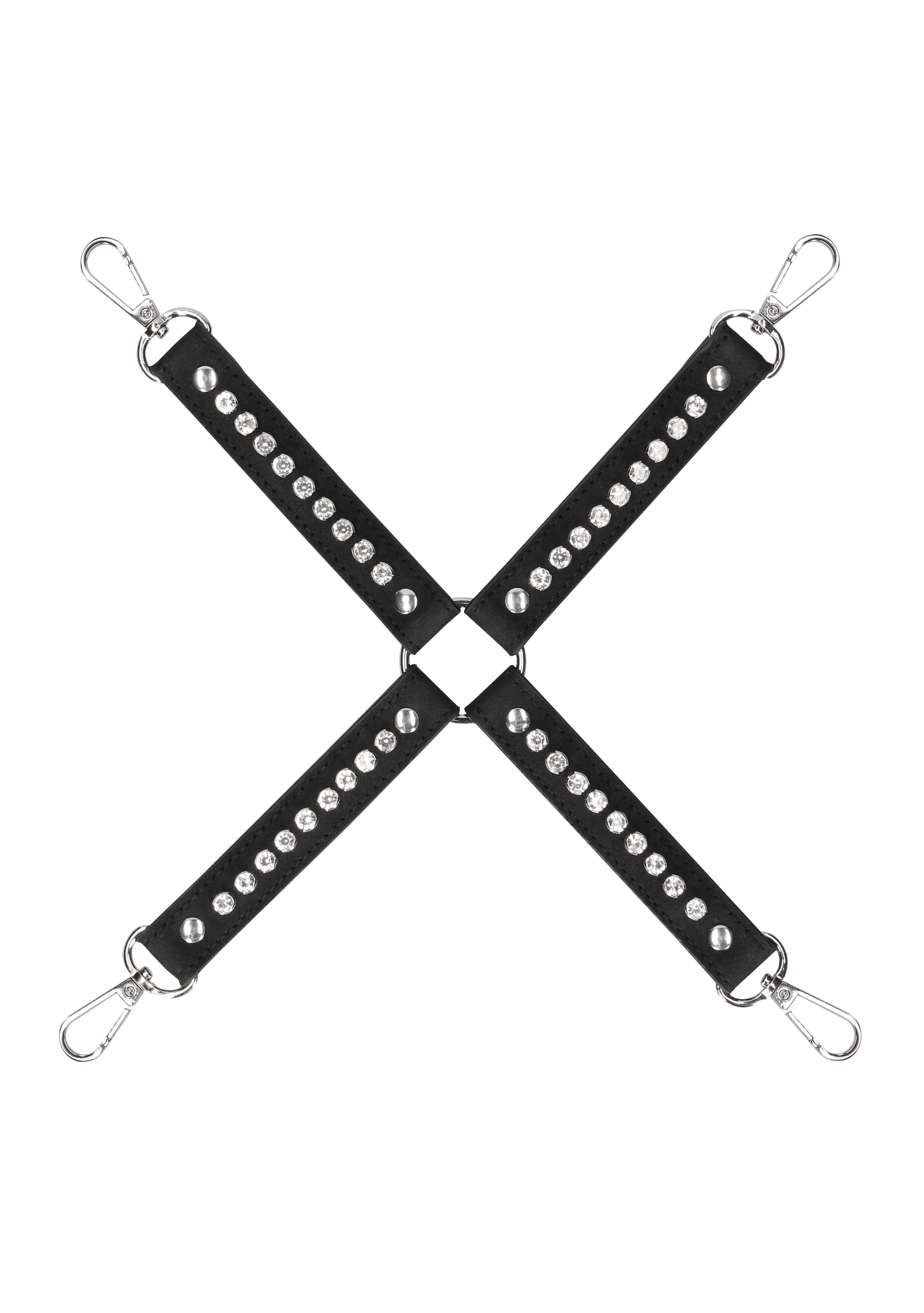 Фиксатор (крестовина) для БДСМ-игр Diamond Studded Hogtie