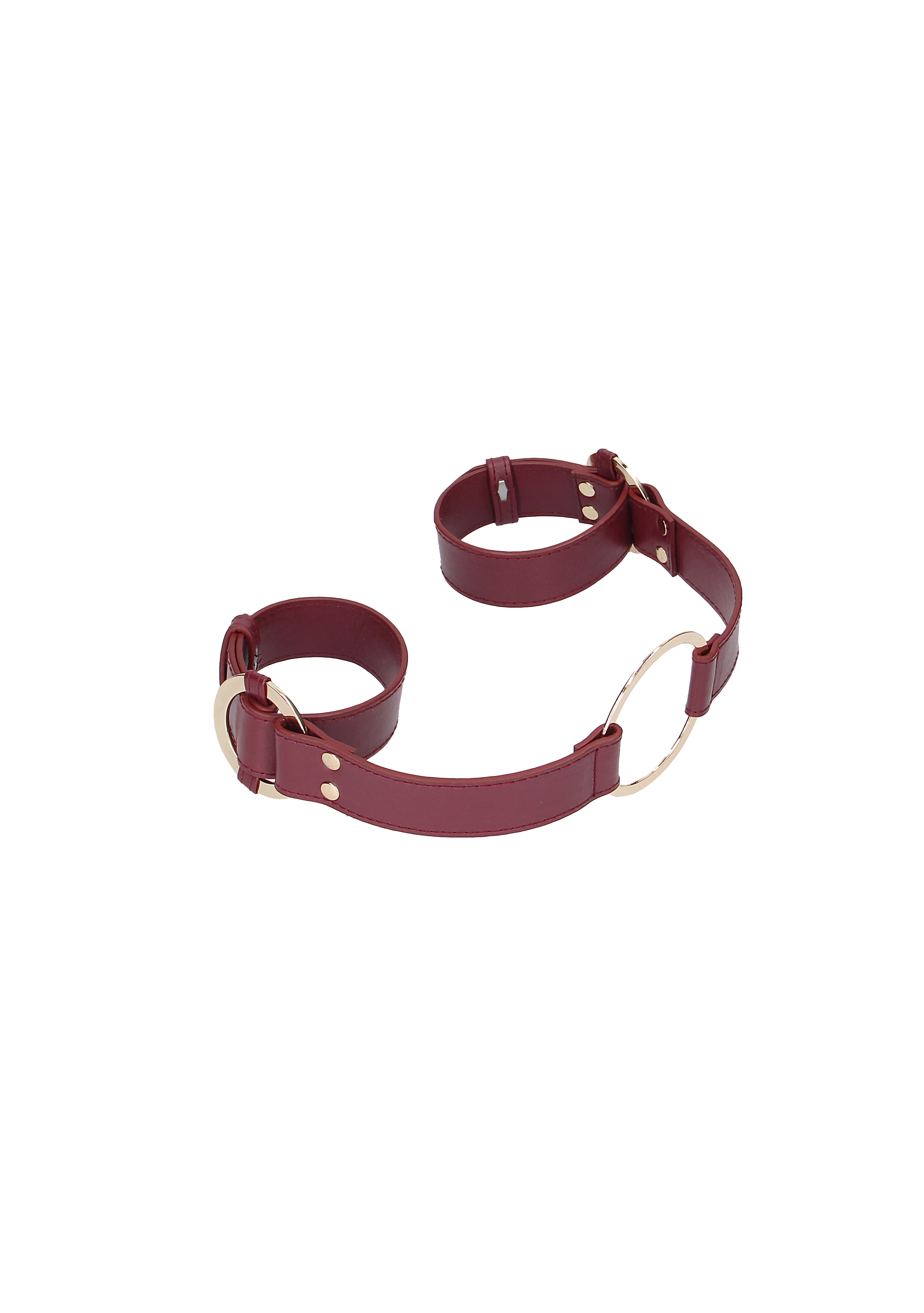 Оковы на руки Ouch Ouch! - Handcuff With Connector - Burgundy