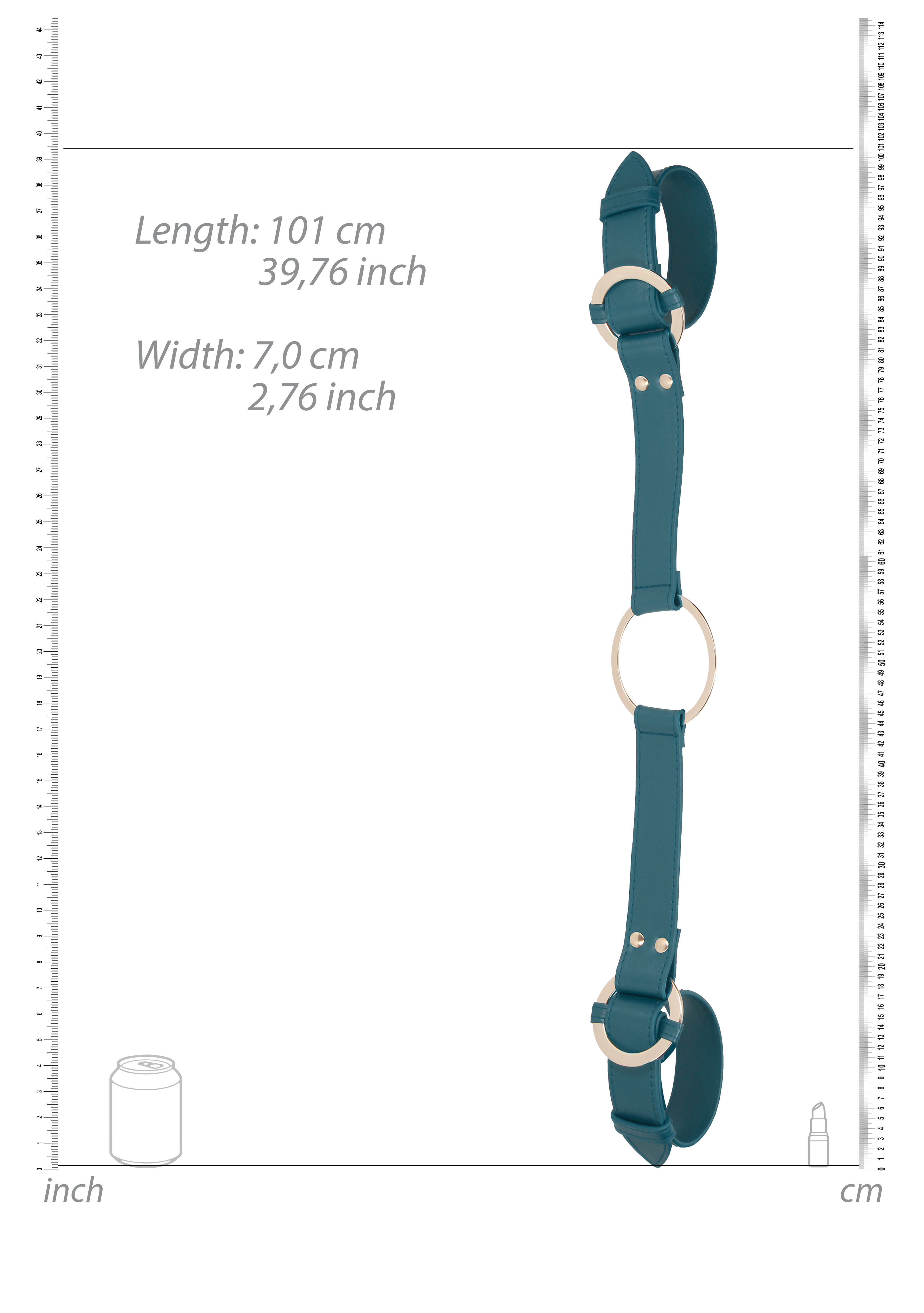 Оковы на руки Ouch Ouch! - Handcuff With Connector - Green