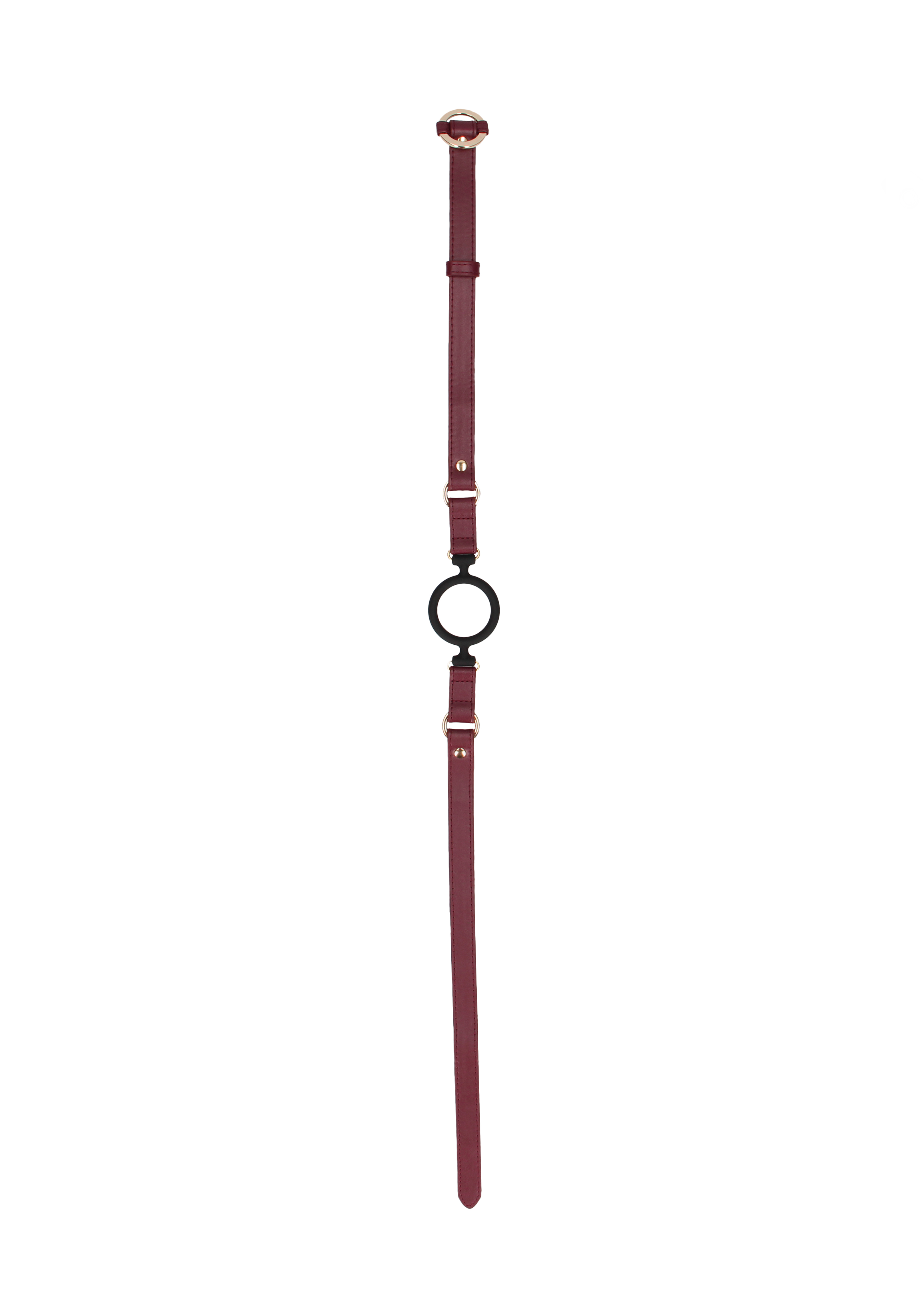 Кляп с креплением Ouch Ouch! - Silicone Ring Gag - Burgundy
