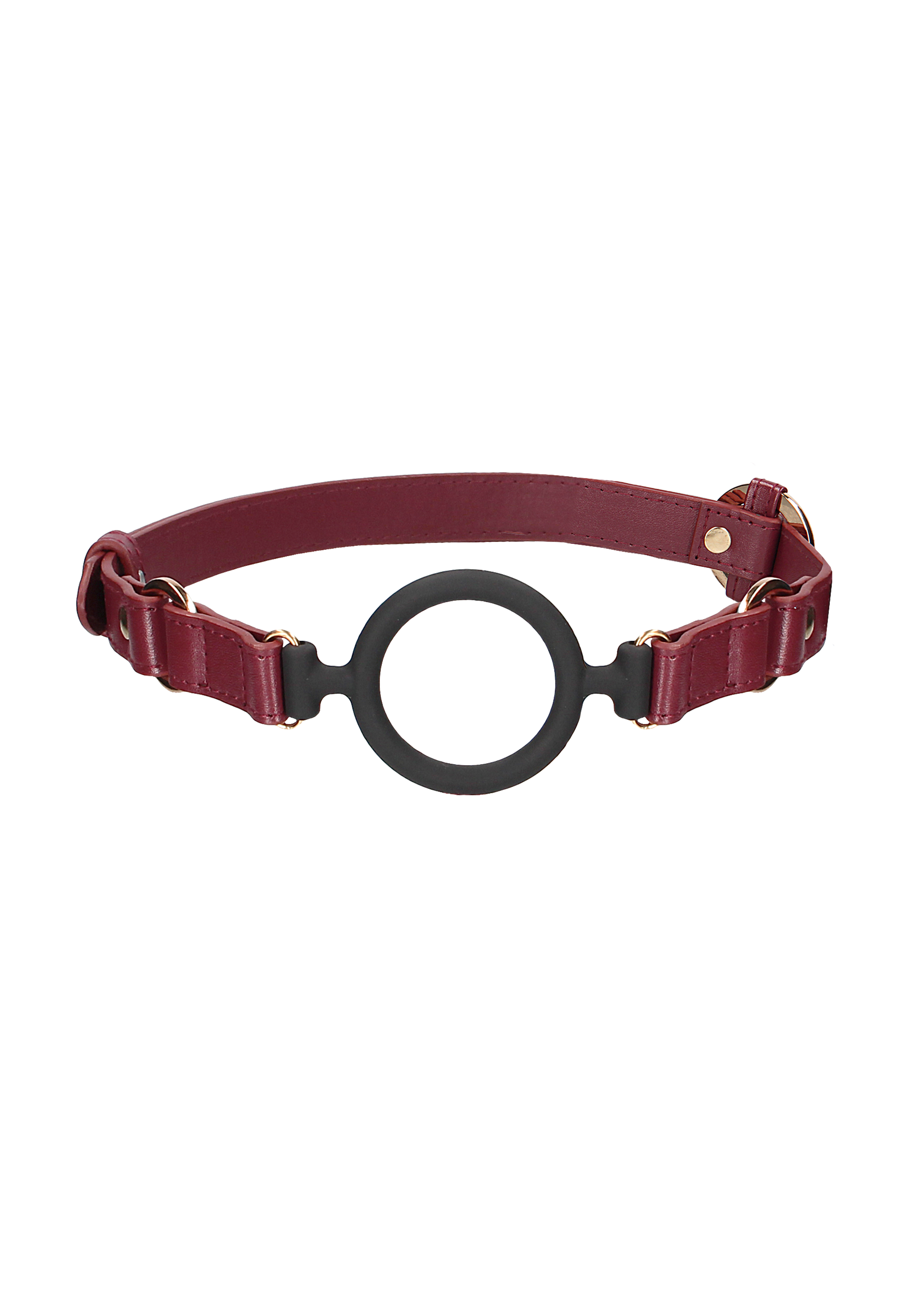 Кляп с креплением Ouch Ouch! - Silicone Ring Gag - Burgundy