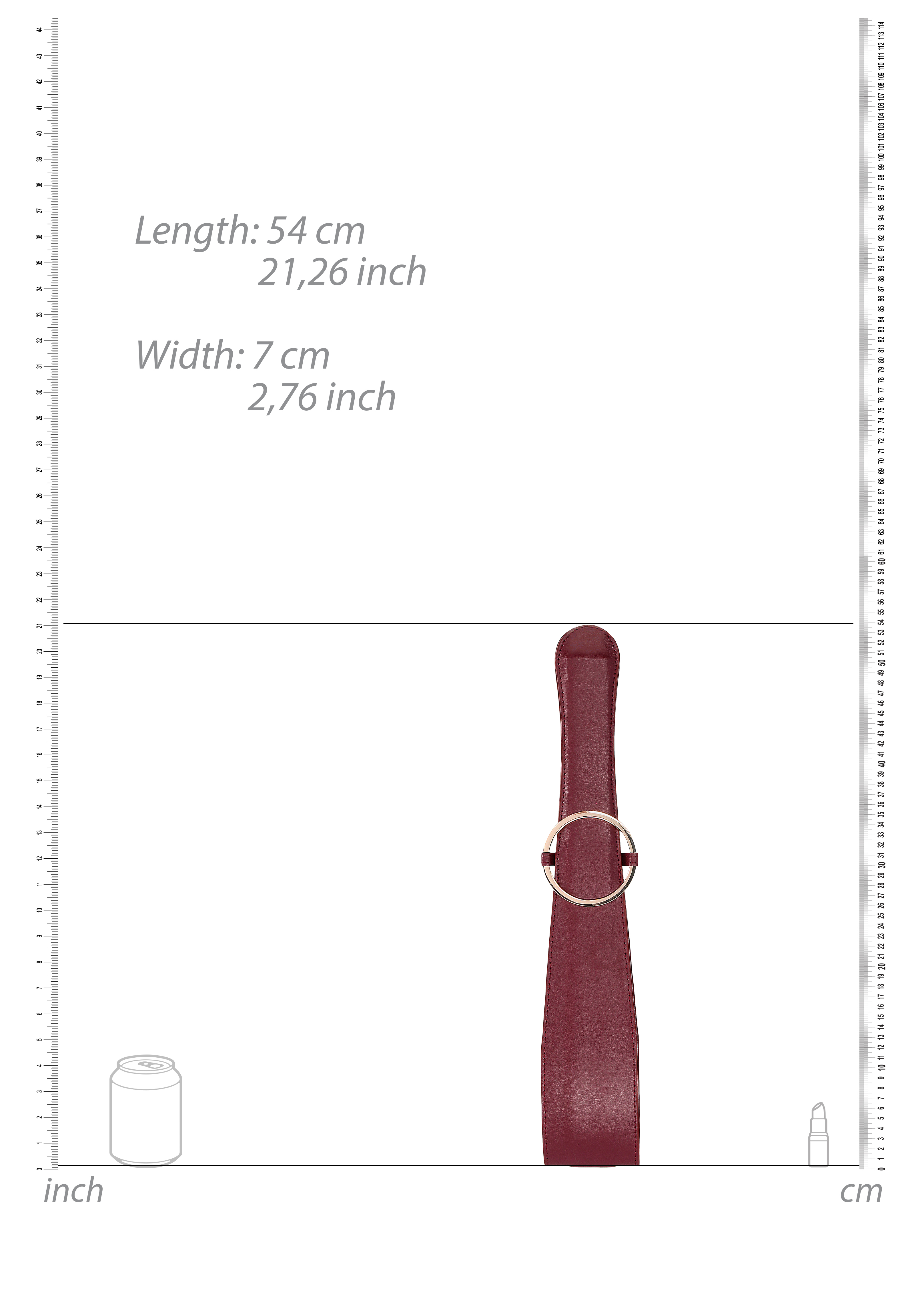 Шлепалка  Ouch Ouch! - Belt Flogger - Burgundy