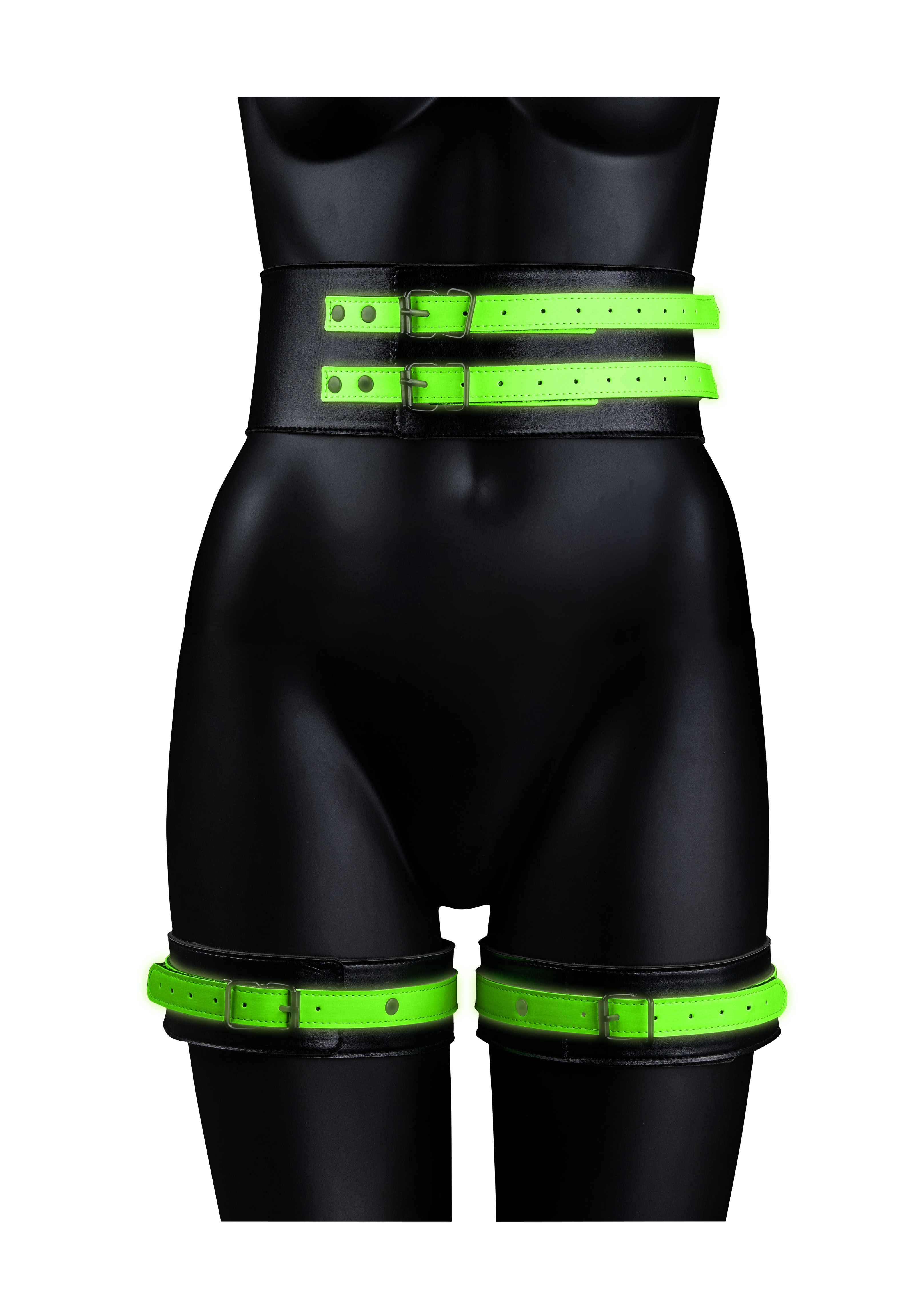 Набор для бондажа Thigh Cuffs & Belt (S/M)