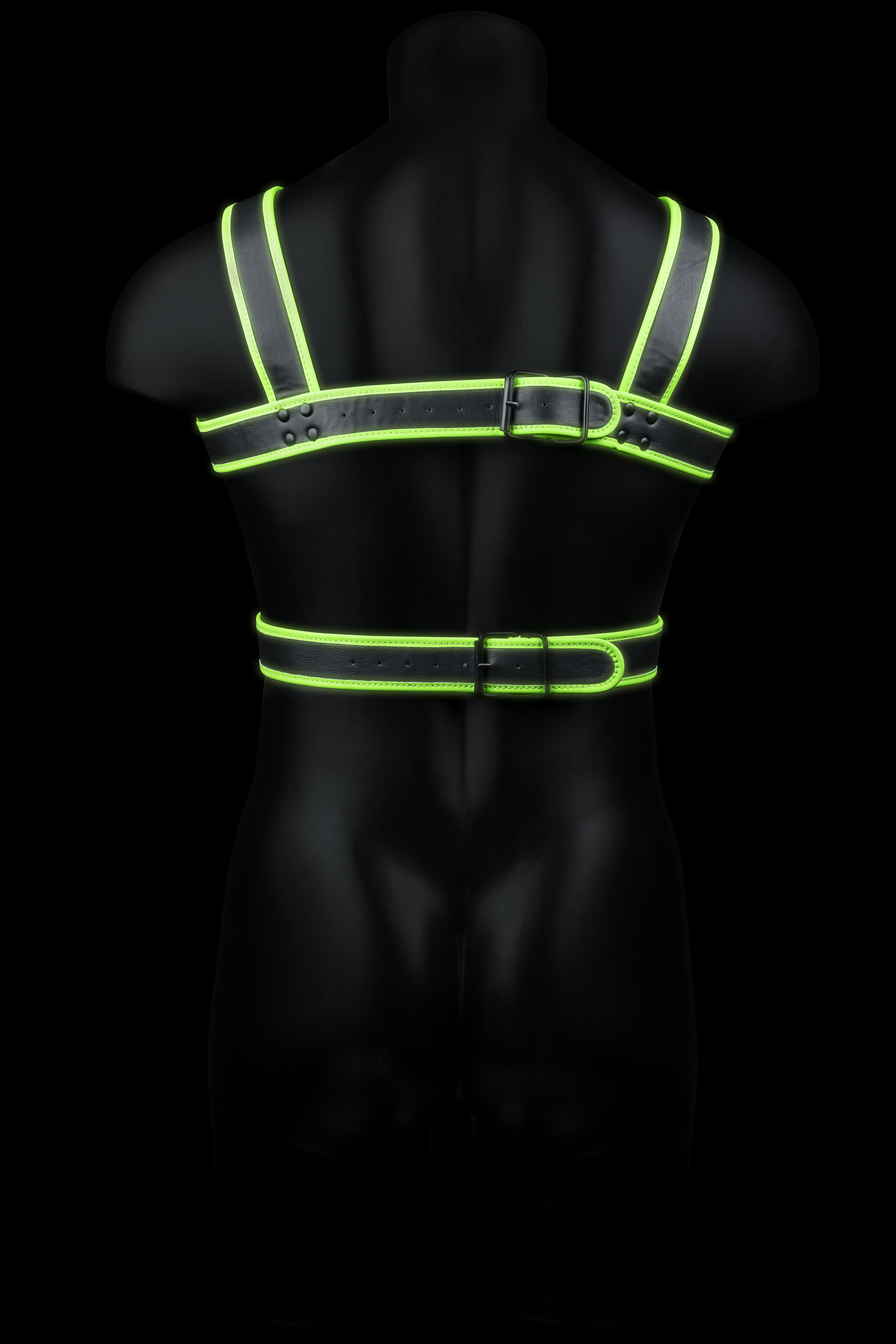 Портупея Body Harness - Glow in the Dark (S/M)