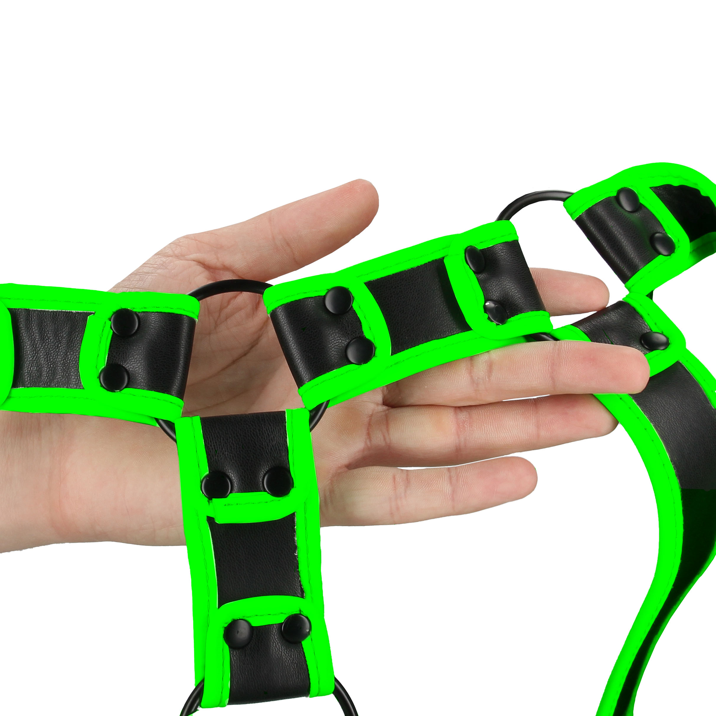 Портупея Body Harness - Glow in the Dark (S/M)
