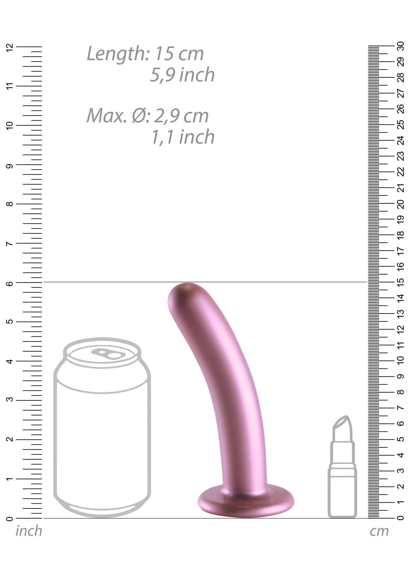 Фаллоимитатор Smooth G-Spot - 14,5 см