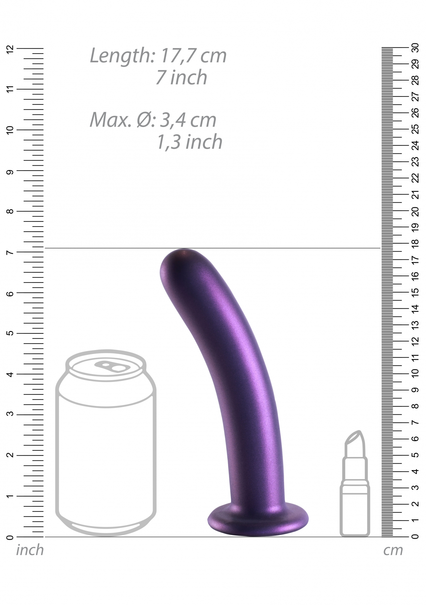 Анальная пробка Smooth G-Spot - 17 см