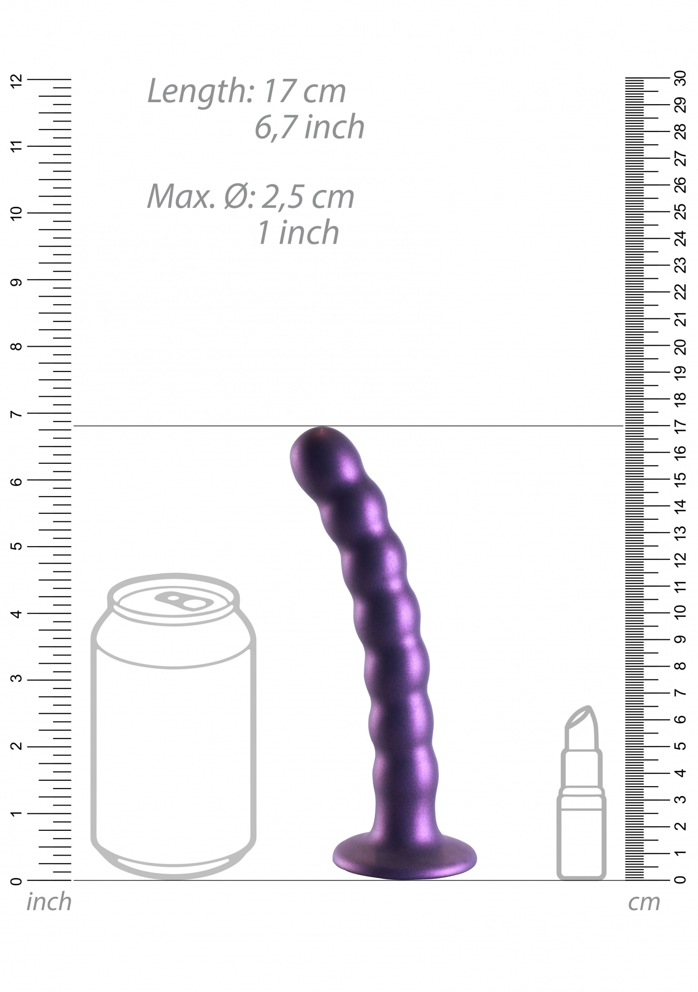 Фаллоимитатор Beaded G-Spot - 16,5 см