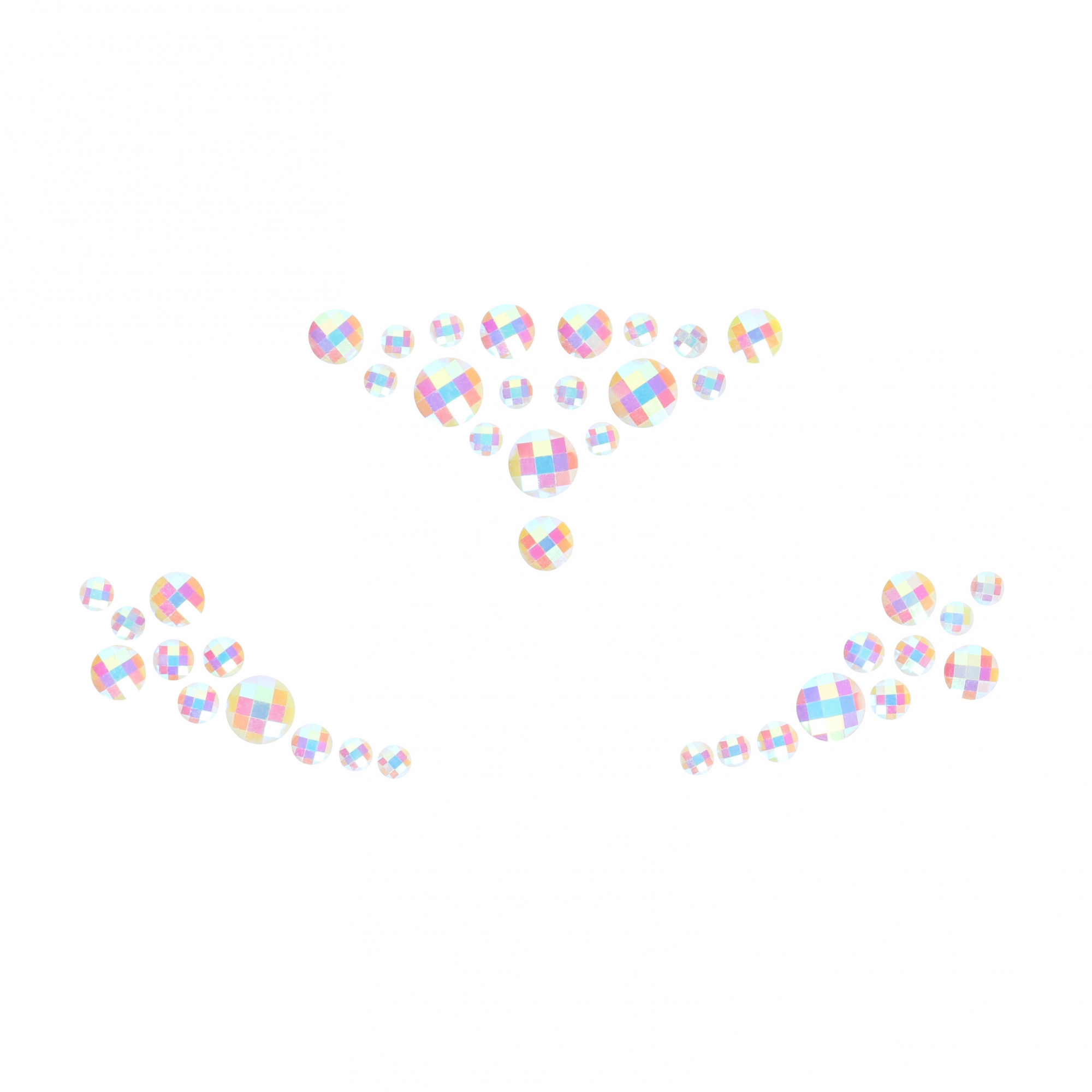 Декоративное украшение (камни) на клеевой основе Body Jewelry Stickers - Face - Glow in the Dark - O