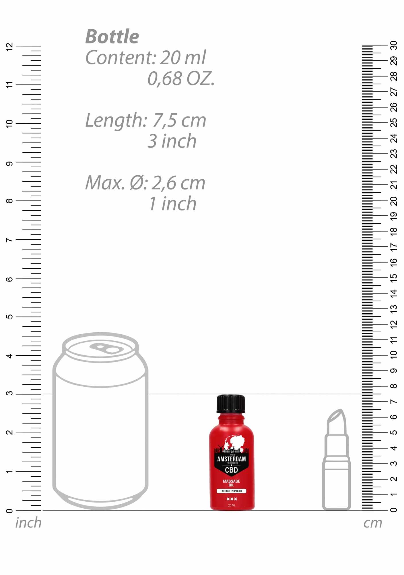 Стимулирующее масло Intense CBD from Amsterdam - 20 ml
