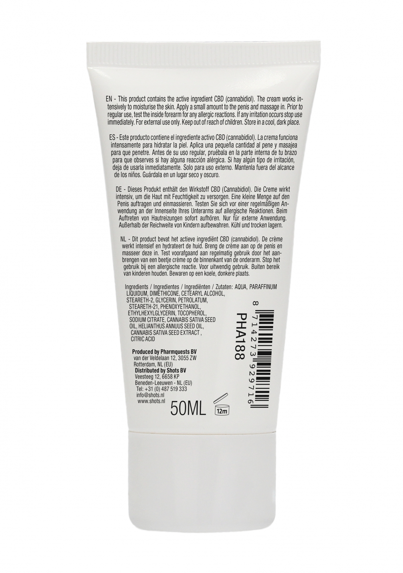 Крем для мастурбации для Него Natural CBD - 50 ml
