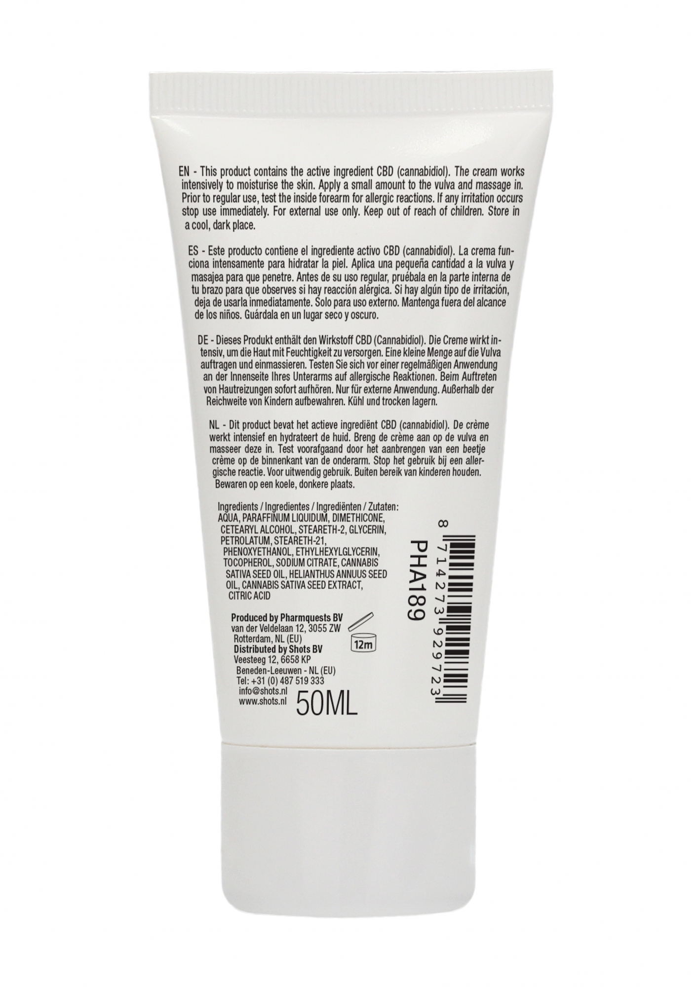 Крем для мастурбации для Неё Natural CBD - 50 ml