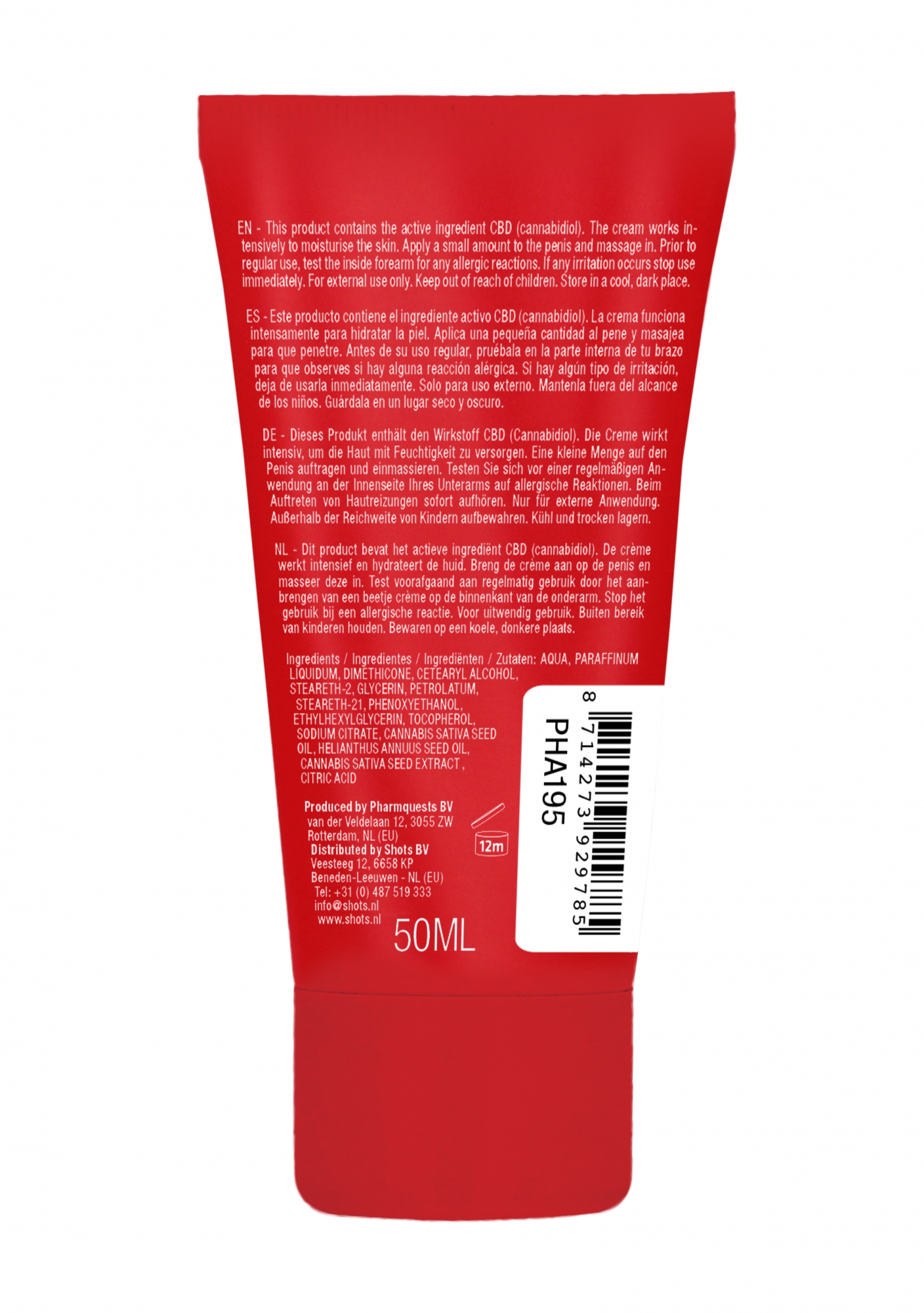 Крем для мастурбации для Него CBD from Amsterdam - 50 ml