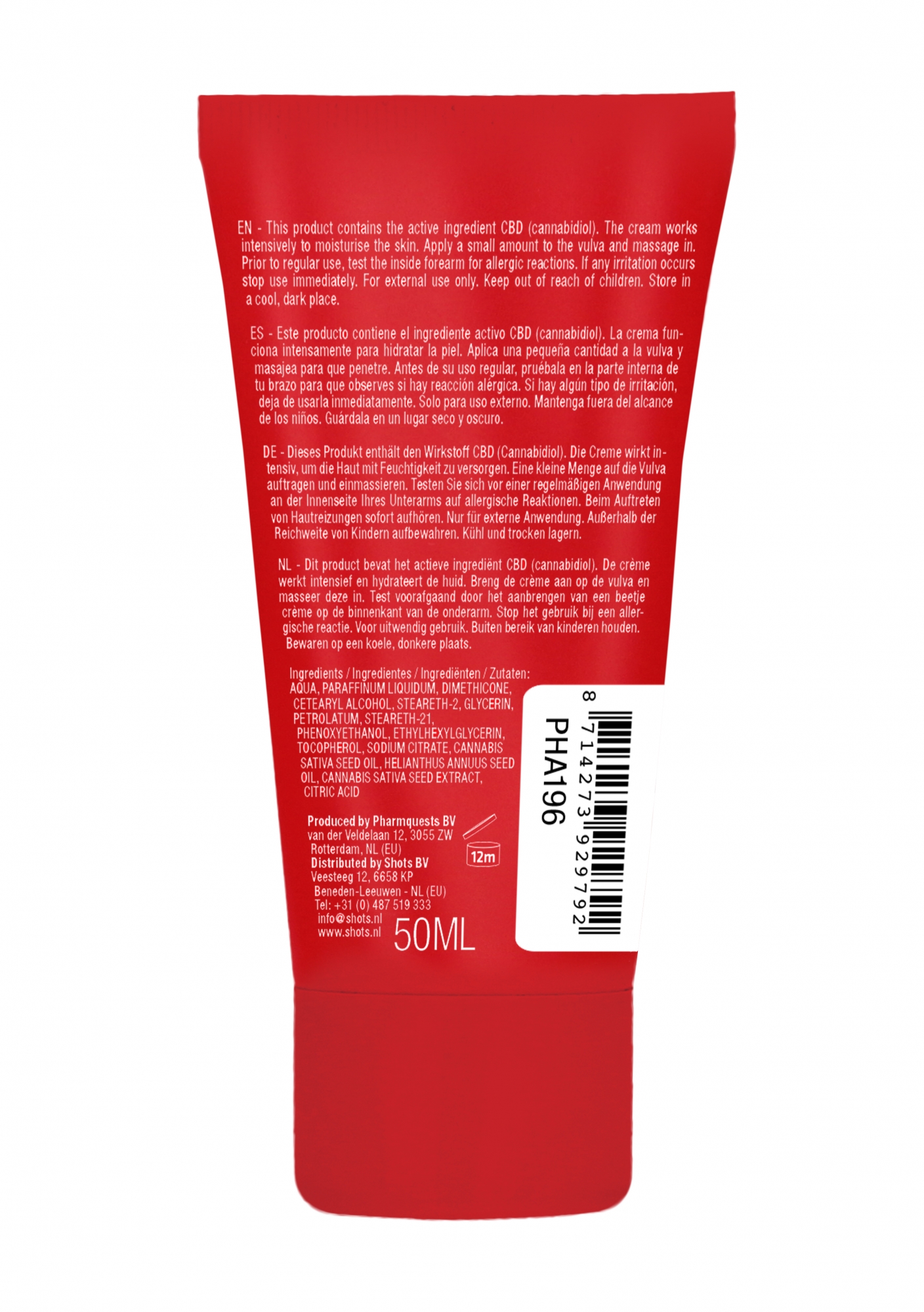Крем для мастурбации для Нее CBD from Amsterdam - 50 ml